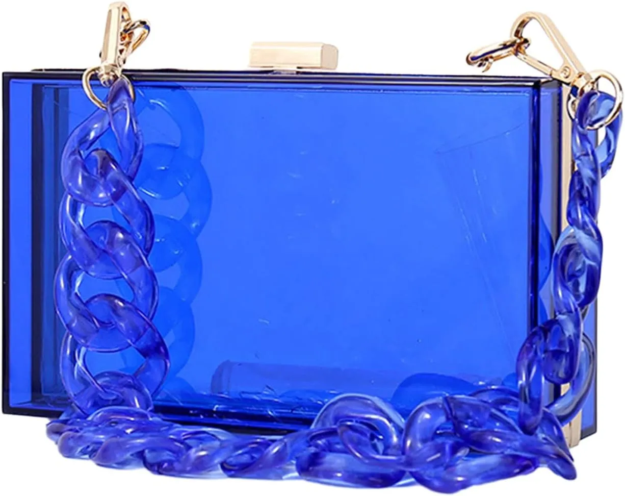 Stylish Clear Evening Bag Handbag for Makeup and Small Items at Formal Occasions