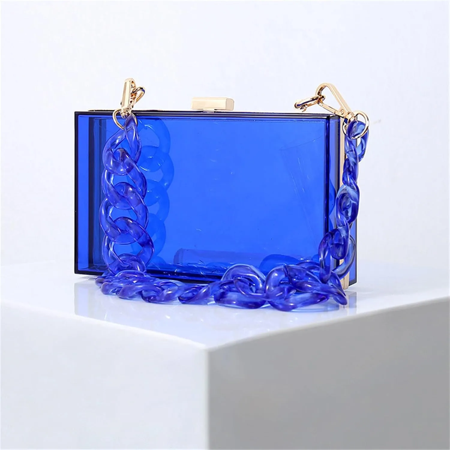 Stylish Clear Evening Bag Handbag for Makeup and Small Items at Formal Occasions