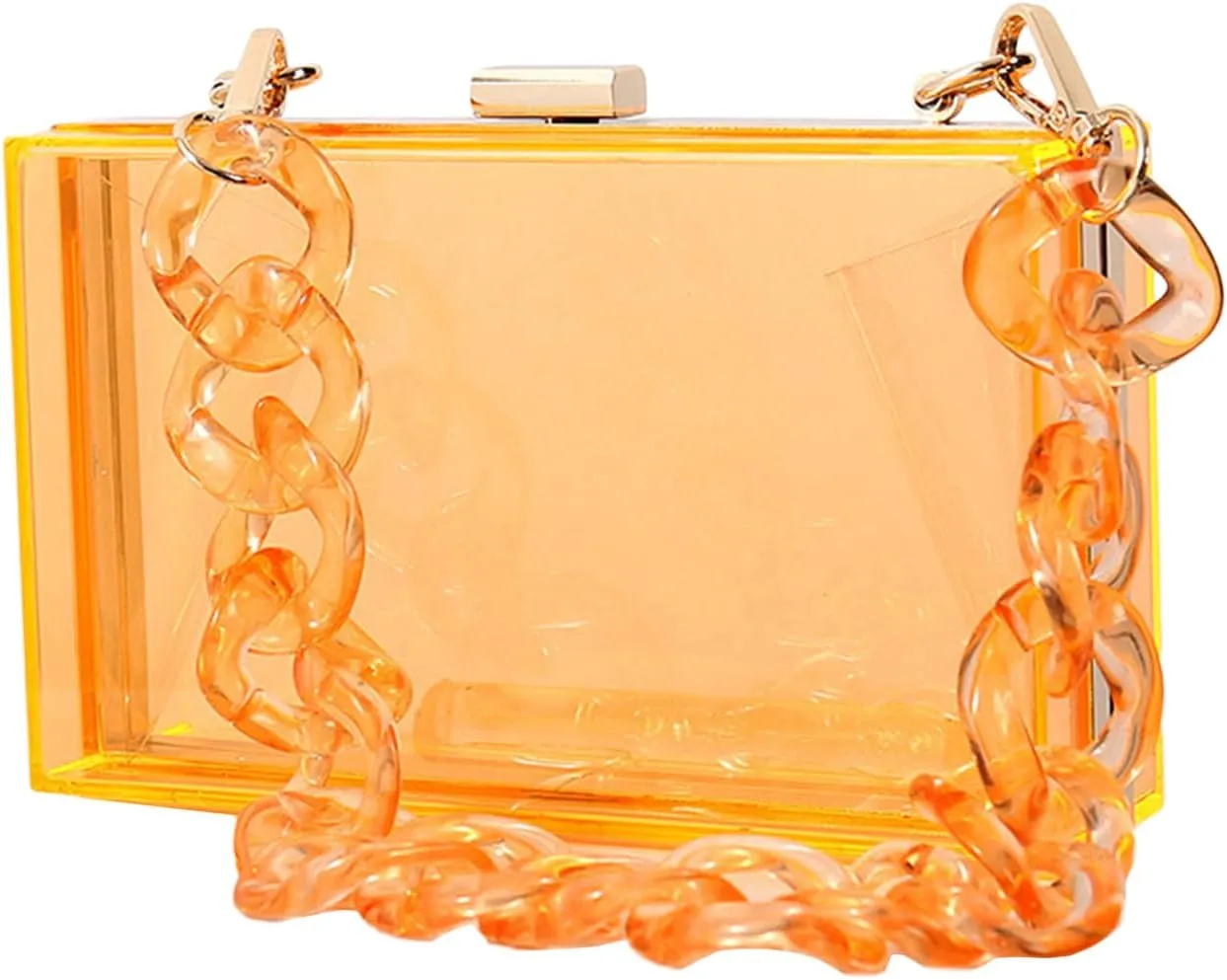 Stylish Clear Evening Bag Handbag for Makeup and Small Items at Formal Occasions