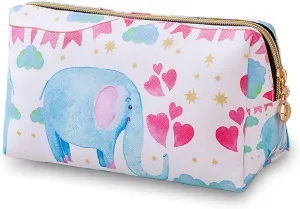 Stylish Cosmetic Bag Your Versatile Travel Companion for Organizing Makeup and Toiletries Effortlessly. (Bule elephant)