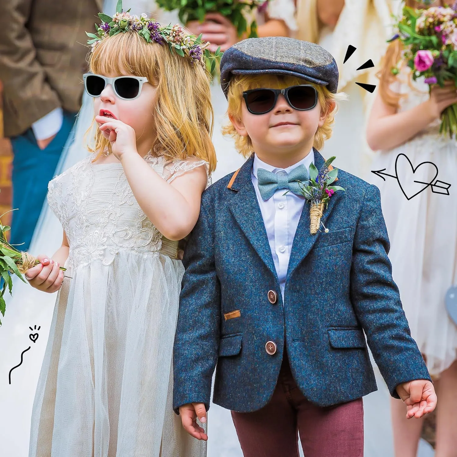 The Crafty Engineer Ring Bearer Sunglasses & Gifts (Set of 2 Ring Bearer) Baby Boy & Kids Glasses, Ring Security/Ring Bearer Proposal, Accessories, Wedding Favors, Gifts for Little Boys