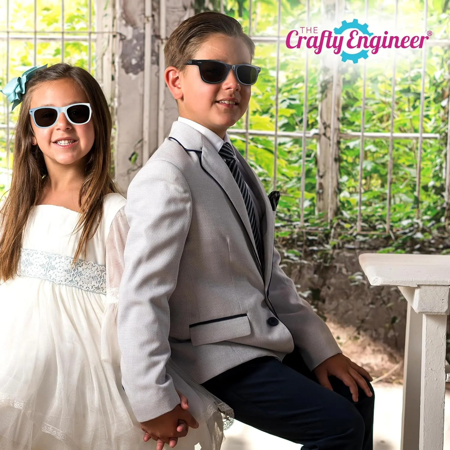 The Crafty Engineer Ring Bearer Sunglasses & Gifts (Set of 2 Ring Bearer) Baby Boy & Kids Glasses, Ring Security/Ring Bearer Proposal, Accessories, Wedding Favors, Gifts for Little Boys