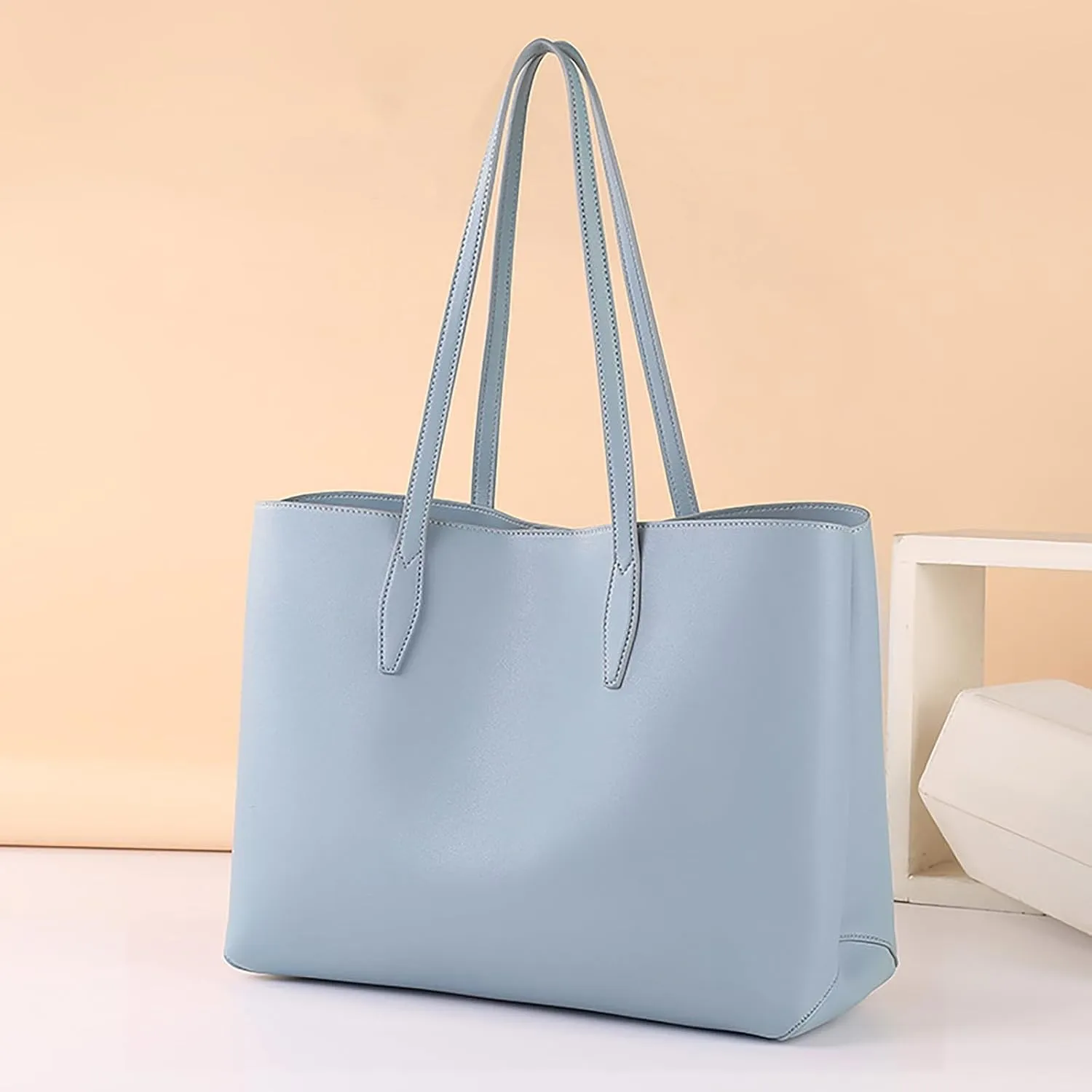 Tote Bags Purse for Women Stadium Crossbody Messenger Bags for Concerts Sporting Events Lightweight Puffer Bag(Blue)