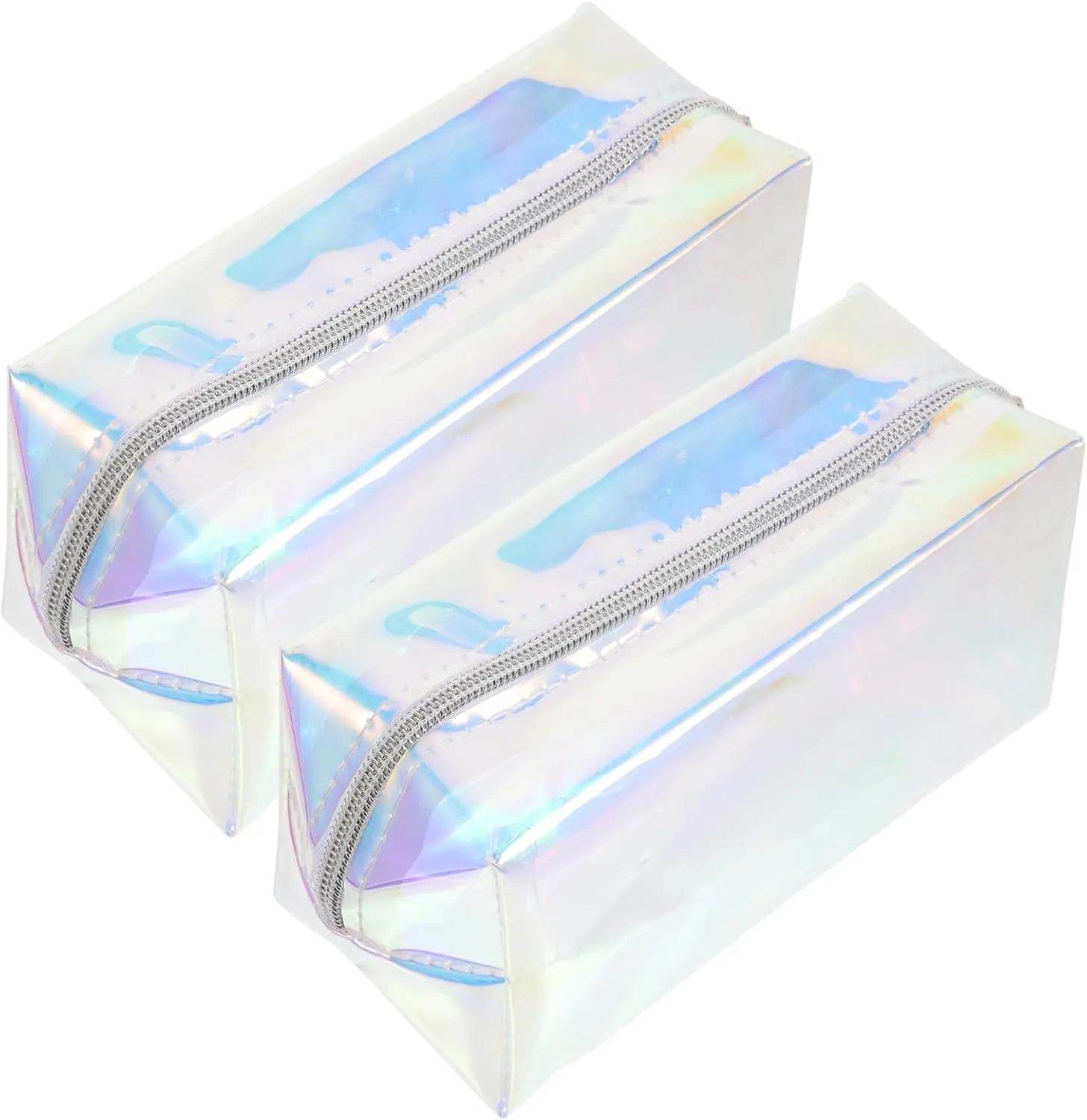 Vaguelly Travel Toiletry Bag 2pcs Women's Waterproof Makeup Bag Portable Cosmetics Pouch Compact for Party