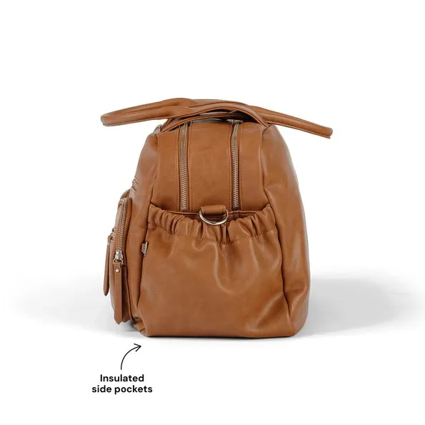Vegan Leather Carry All Nappy Bag-Oioi