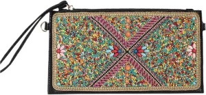 Vhitler Small Clutch Leather Bag Women Y2k Sequin Beaded Purse Summer Boho Cute Beach Purses