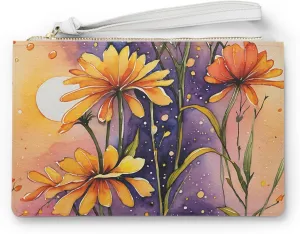 Vibrant Floral Clutch Bag - Art-Inspired Accessory for Everyday Use, Perfect for Events and Summer Celebrations