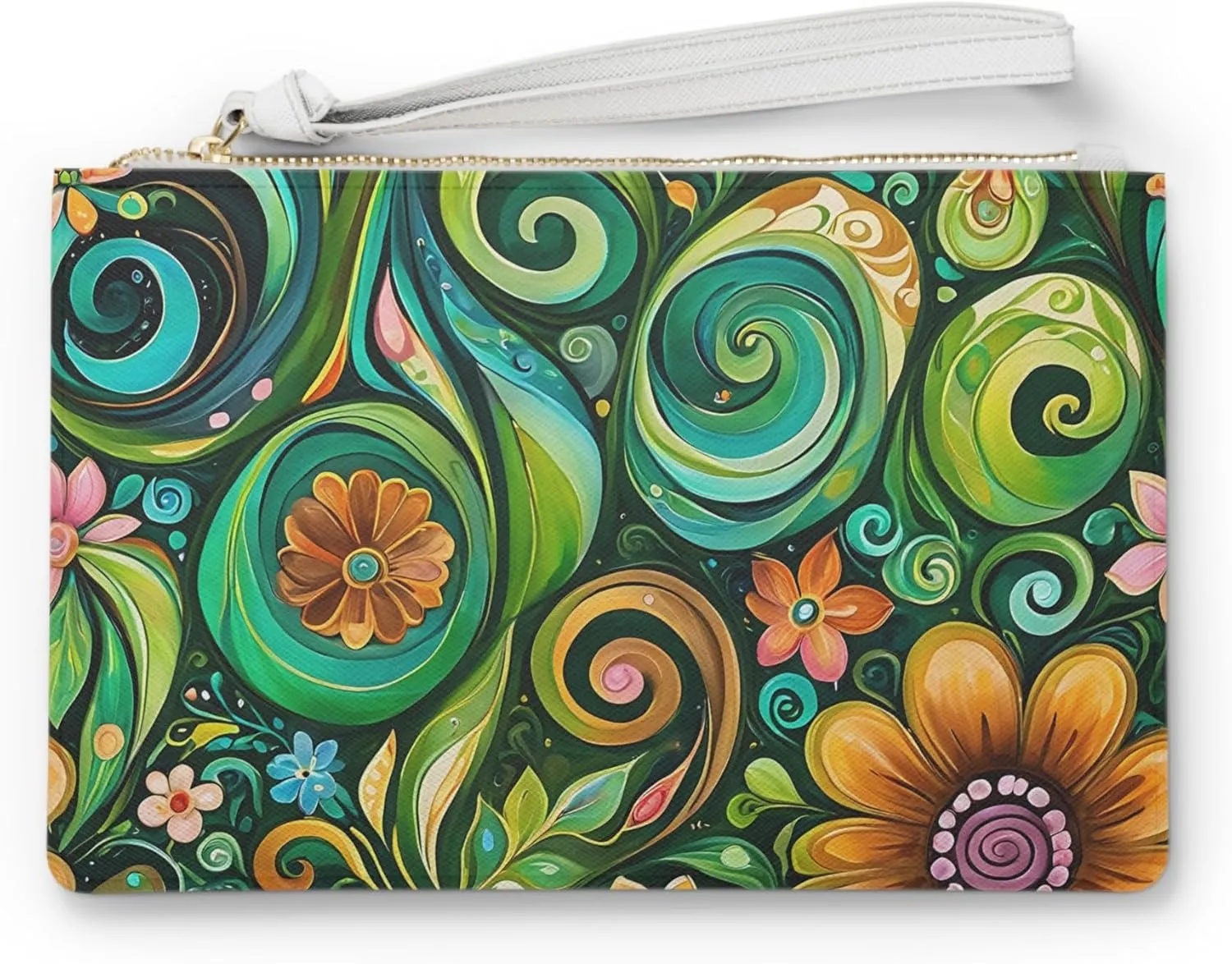 Vibrant Floral Clutch Bag, Bohemian Purse, Summer Accessory, Gift for Her, Wedding Clutch, Festival Bag