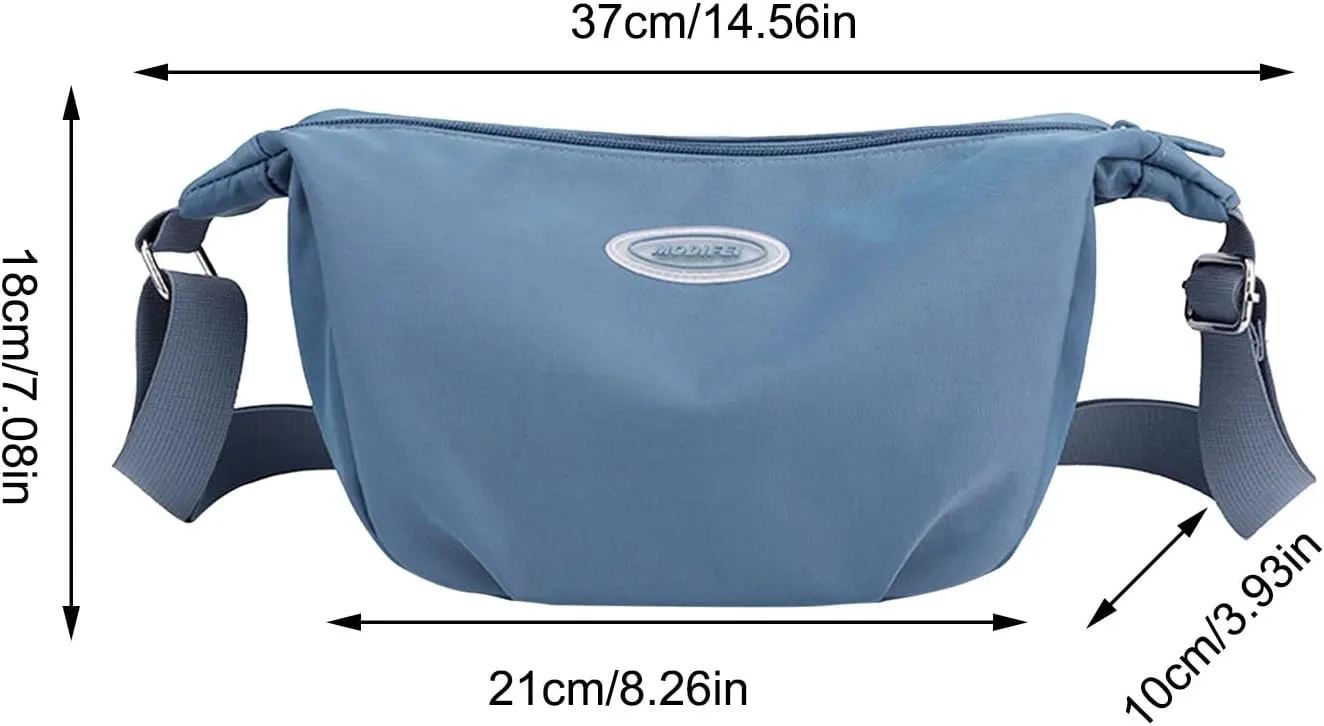 Waterproof Shoulder Bags for Women Lightweight Quilted Leather Handbags for Women Womens Vacation Shoulder Bag(Blue)