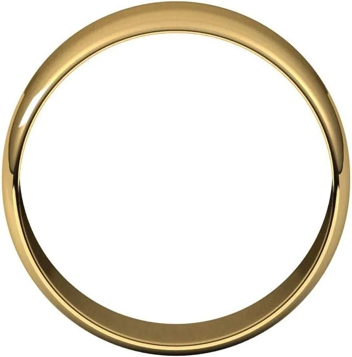 Wedding Band Solid 925 Sterling Silver Real 10k 14k 18k Yellow Rose White Gold OR Platinum Ring Classic Plain Thin Light Domed 2mm 4mm 6mm 8mm
