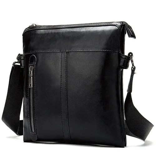 WESTAL Messenger Bag Men's Genuine Leather shoulder bag for men leather fashion Small Flap male Crossbody Bags handbags 1023
