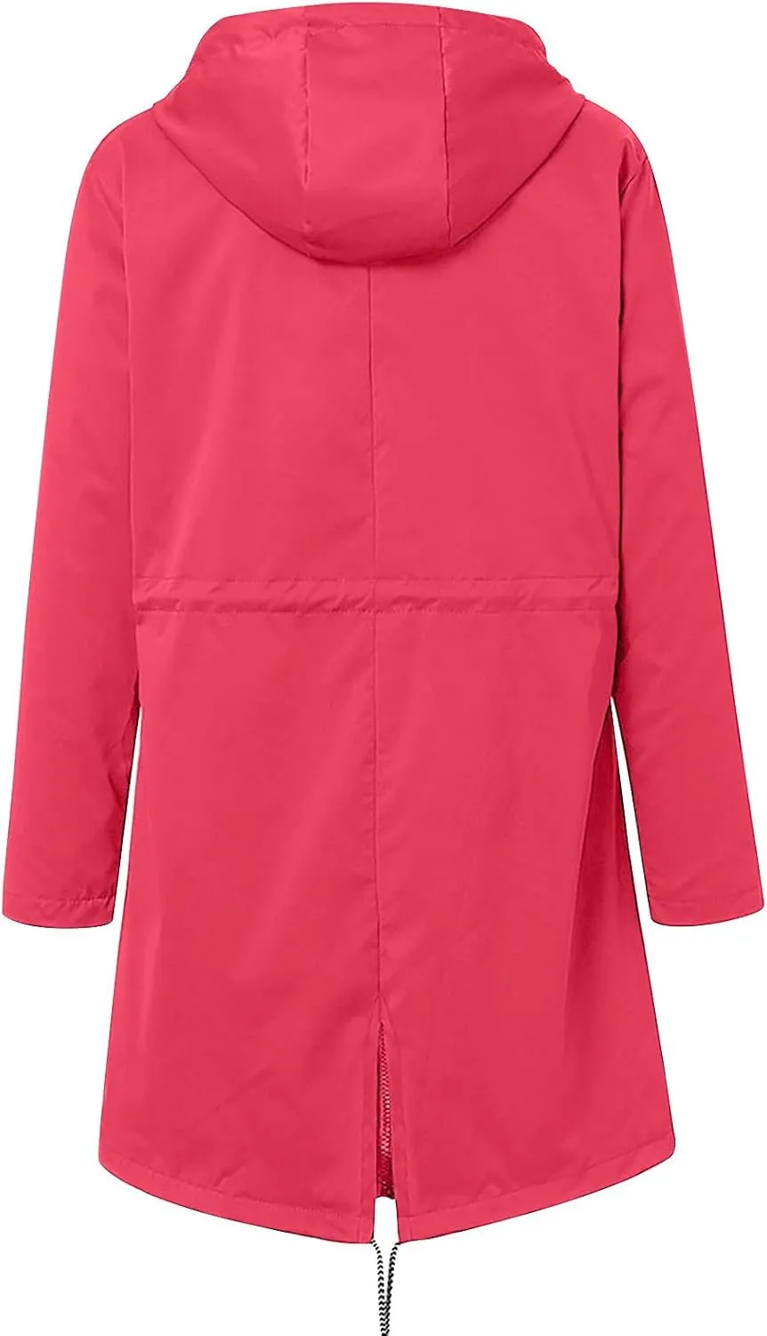Windbreaker Jackets for Women Plus Size Winter Coats Sherpa Lined Parka Jacket Thicken Warm Outerwear with Pockets