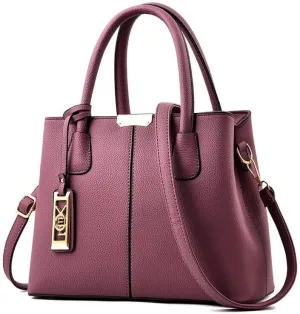 Women Fashion Pu Leather Hand Bags Leather Shoulder Messenger Bag Versatile Ladies Handbag Top-Handle Bags Satchels