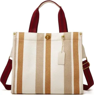 Women Tote Bag Canvas Hobo Bags Retro Shoulder Bag Chic Crossbody Bag Satchel Large Handbag Purse Vintage