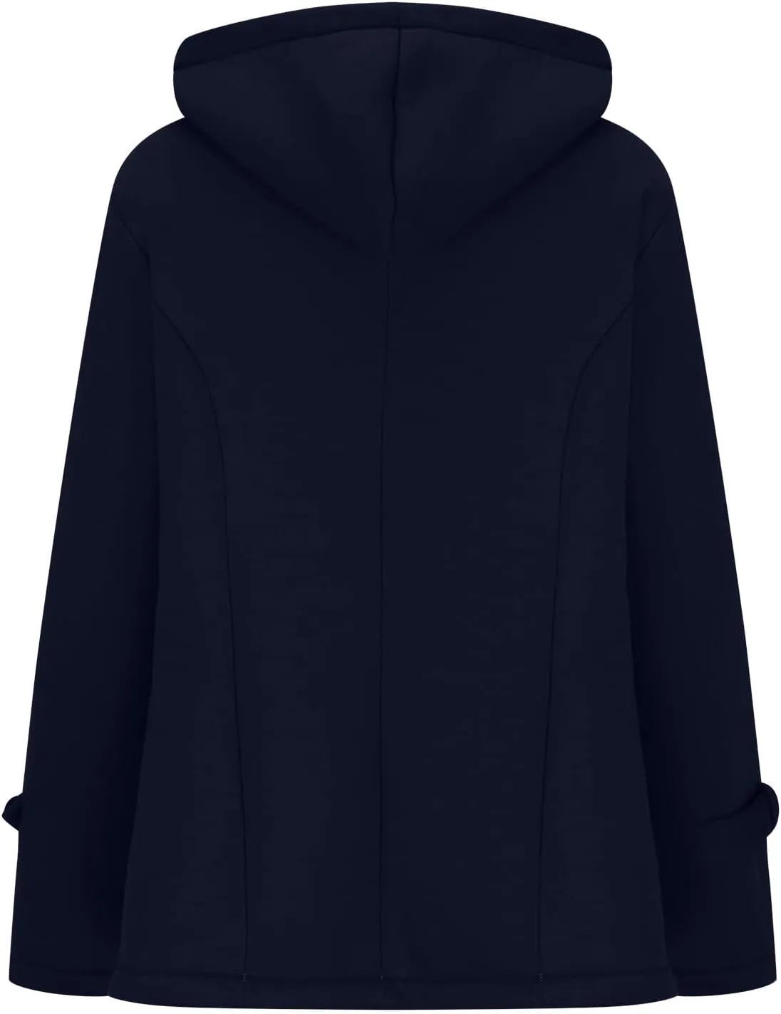 Women Winter Warm Coats Fleece Lined Hooded Parka Jacket Long Sleeve Hooded Outerwear with Pocket Overcoats