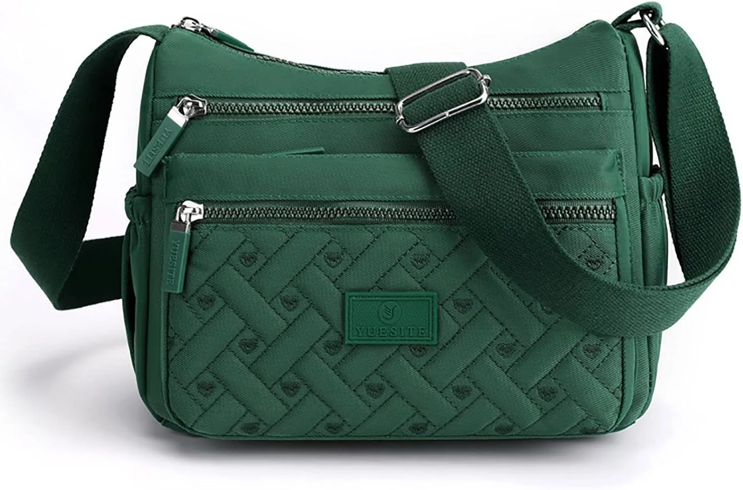 Women's Anti Theft Shoulder Bags Lightweight Quilted Leather Handbags for Women Beach Bag Water Proof Sandproof(Green)