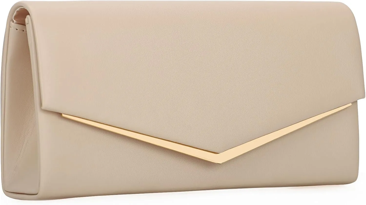 Womens Evening Handbag Vegan Leather Ladies Envelope Clutch Classic Elegant Purse Bags