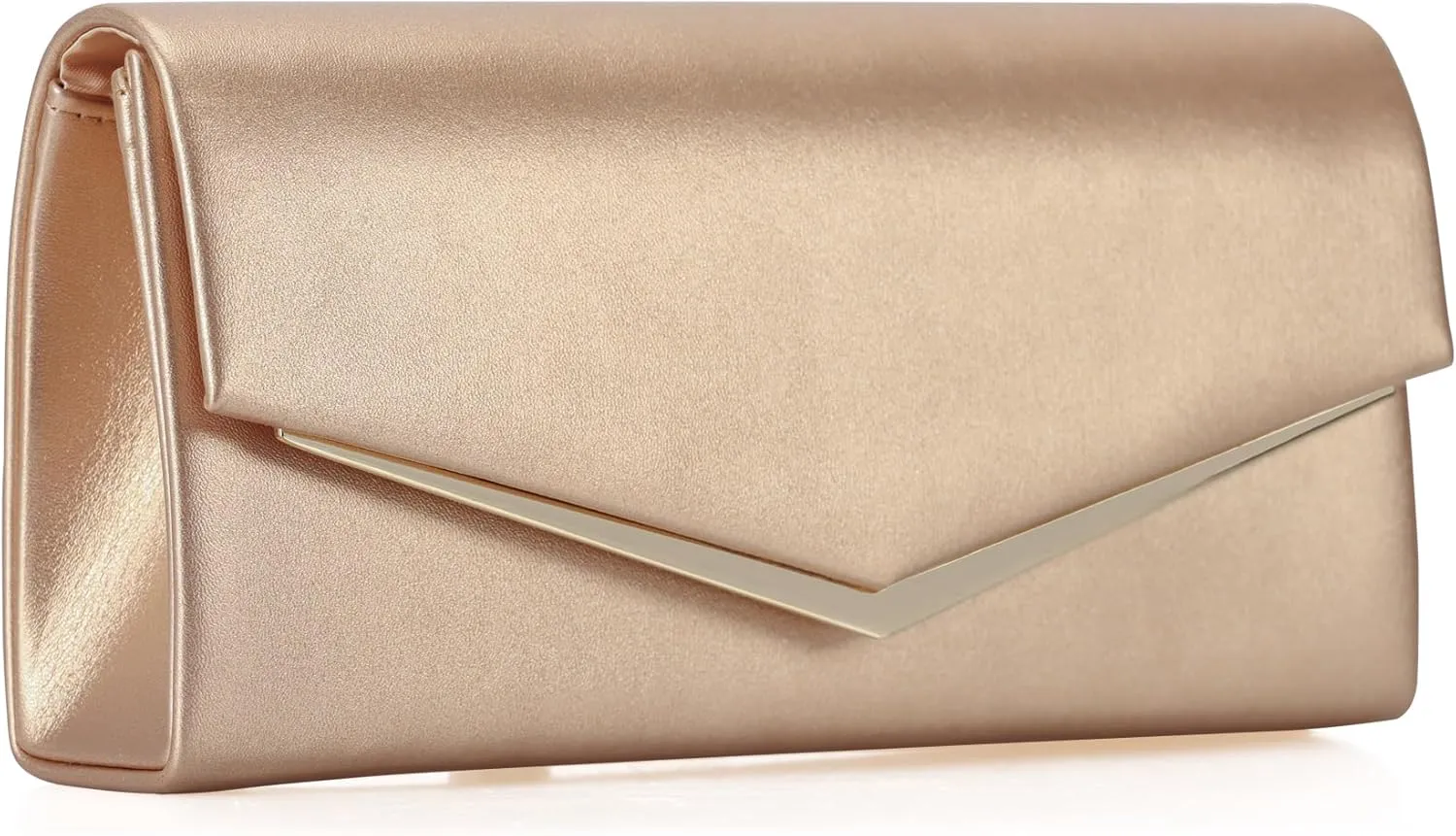 Womens Evening Handbag Vegan Leather Ladies Envelope Clutch Classic Elegant Purse Bags