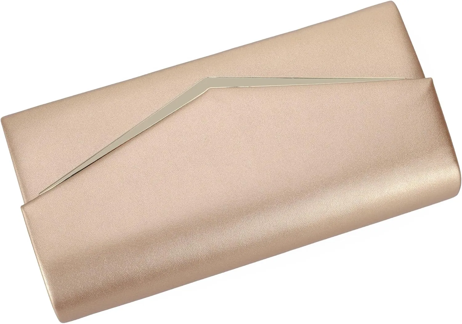Womens Evening Handbag Vegan Leather Ladies Envelope Clutch Classic Elegant Purse Bags