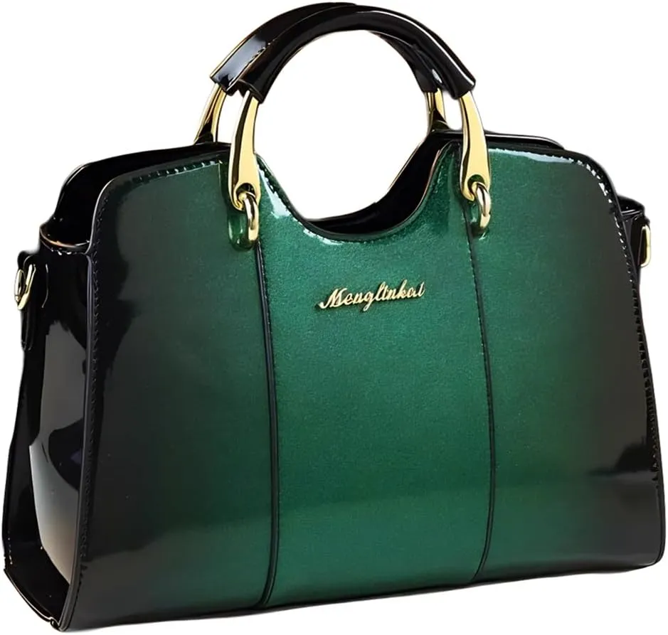 Women's Fashion Leather Top Handle Satchel Crossbody Handbag, Large Capacity Tote Bag Purse, Shoulder Messenger Bag