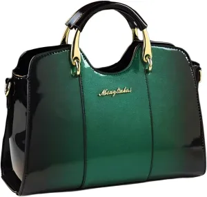 Women's Fashion Leather Top Handle Satchel Crossbody Handbag, Large Capacity Tote Bag Purse, Shoulder Messenger Bag