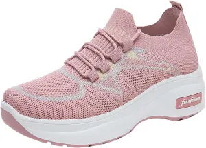 Women's Fashion Sneakers Slip On Casual Shoes Mesh Running Shoes Non Slip Hiking Shoes Women Waterproof