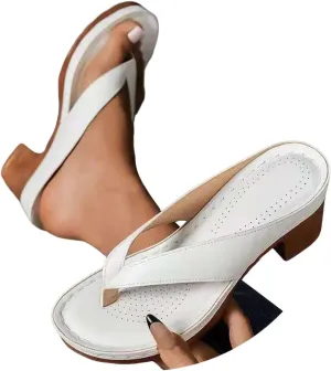 Women's Flat Sandals Summer Thong Slide Bohemian Walking Sandal Dress Shoes Anti-slip Low Heels Sandal Summer