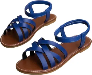 Women's Gladiator Strap Sandals Flat Fisherman Thong Cross Strappy Leathe Casual Woven - Braided Sandals, Beach Dressy Summer Rope Bohemian Summer Comfy Boho Flats Teen Girls Spring Shoes
