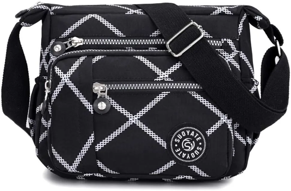 Women's Multi-Pocket Shoulder Bags Crossbody Purses and Handbags Lightweight Pocketbook Lightweight Puffer Bag(One Size)