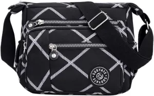 Women's Multi-Pocket Shoulder Bags Crossbody Purses and Handbags Lightweight Pocketbook Lightweight Puffer Bag(One Size)