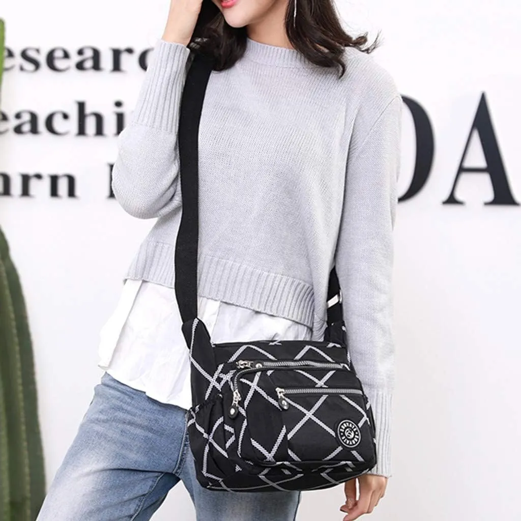 Women's Multi-Pocket Shoulder Bags Crossbody Purses and Handbags Lightweight Pocketbook Lightweight Puffer Bag(One Size)