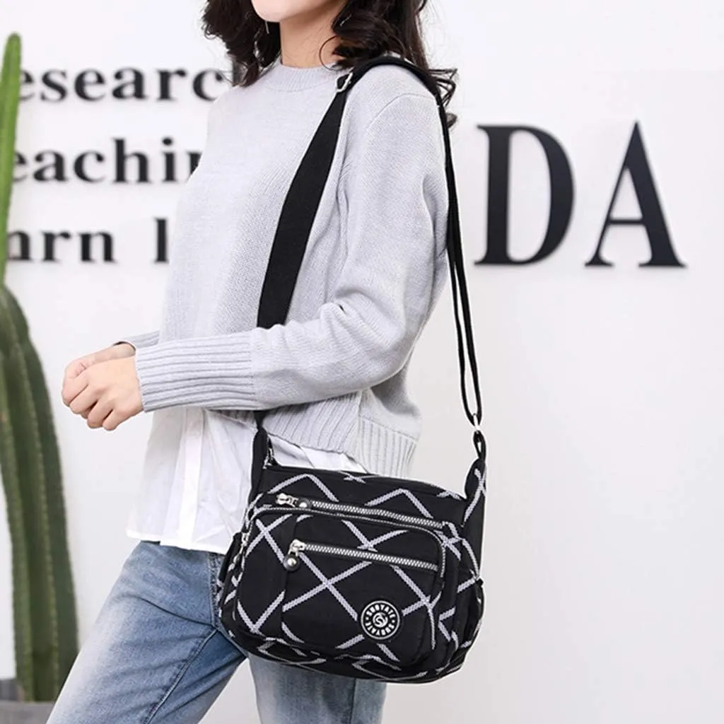 Women's Multi-Pocket Shoulder Bags Crossbody Purses and Handbags Lightweight Pocketbook Lightweight Puffer Bag(One Size)