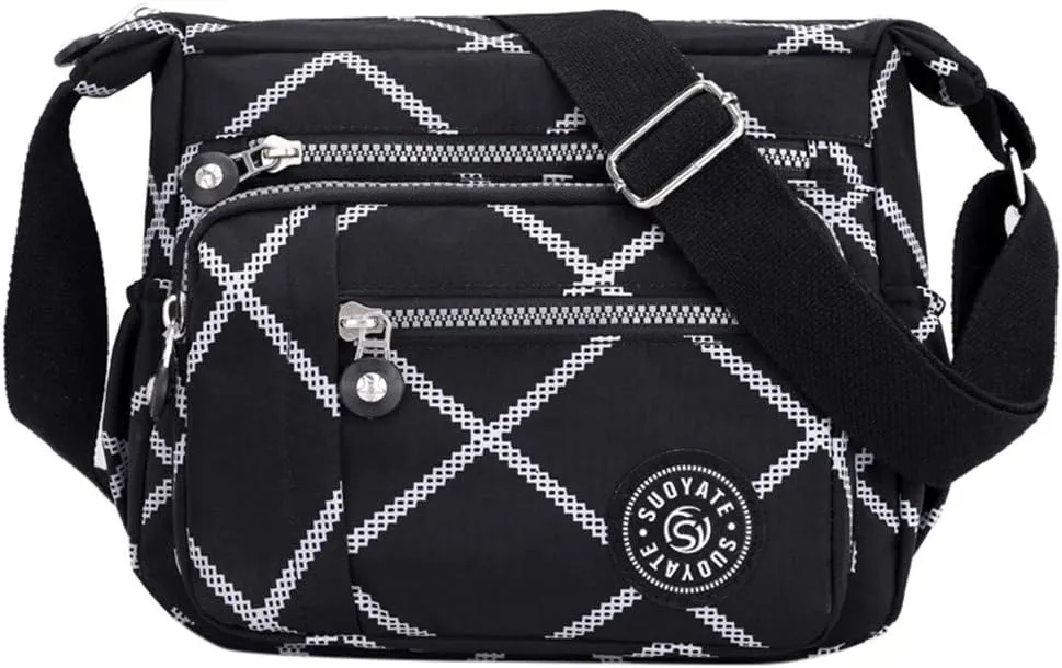 Women's Multi-Pocket Shoulder Bags Crossbody Purses and Handbags Lightweight Pocketbook Lightweight Puffer Bag(One Size)