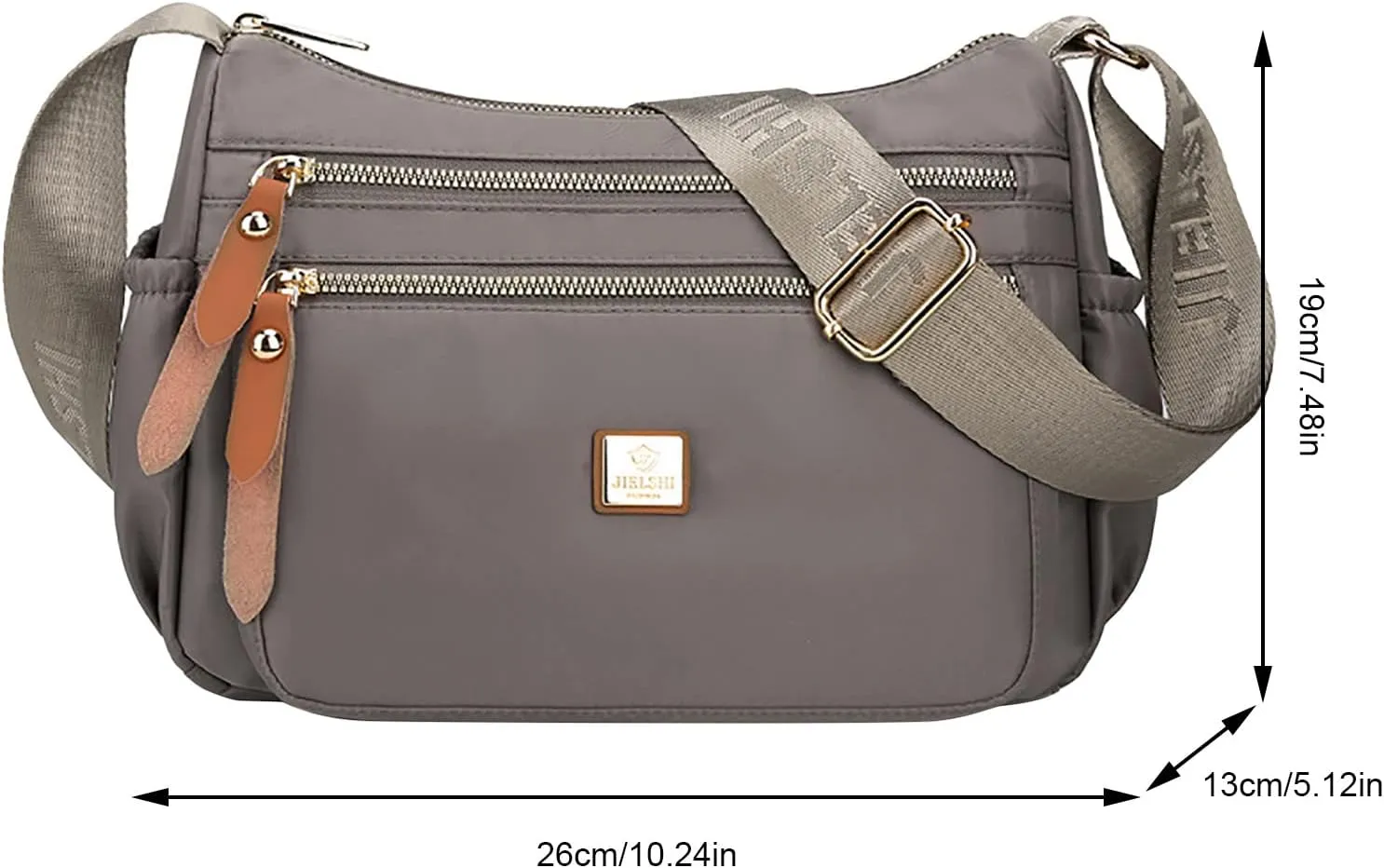 Women's Multi-Pocket Shoulder Bags Crossbody Purses and Handbags Lightweight Pocketbook Small Clear Backpacks(One Size)