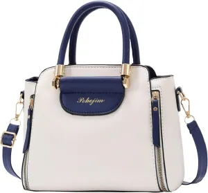Women's Multi-Pocket Shoulder Bags Fabric Nylon Multi Pocket Crossbody Bags Carry Options for Work and Daily Use(Blue)