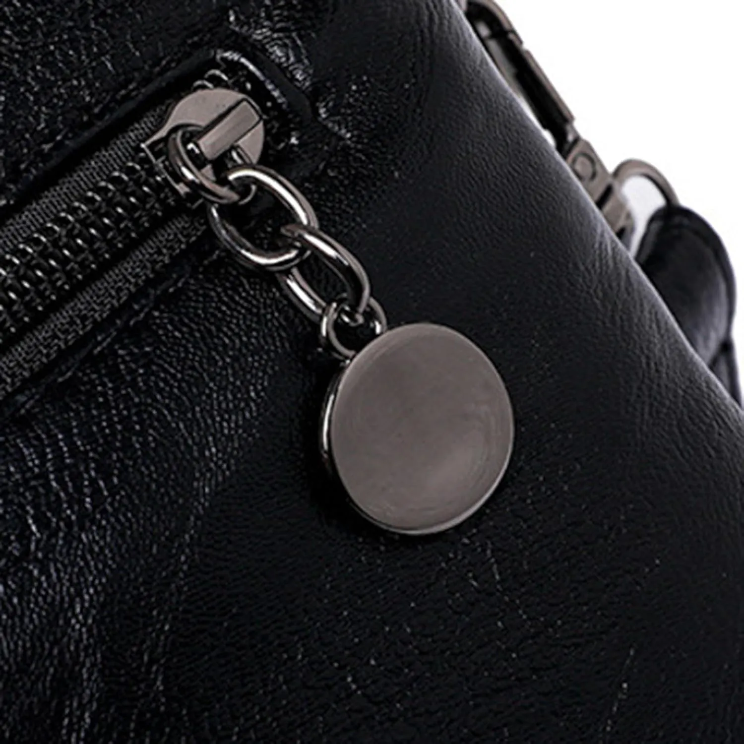Women's Multi-Pocket Shoulder Bags Women's Crescent Shoulder Bags with Adjustable Strap Lightweight Carry on Bag(Black)