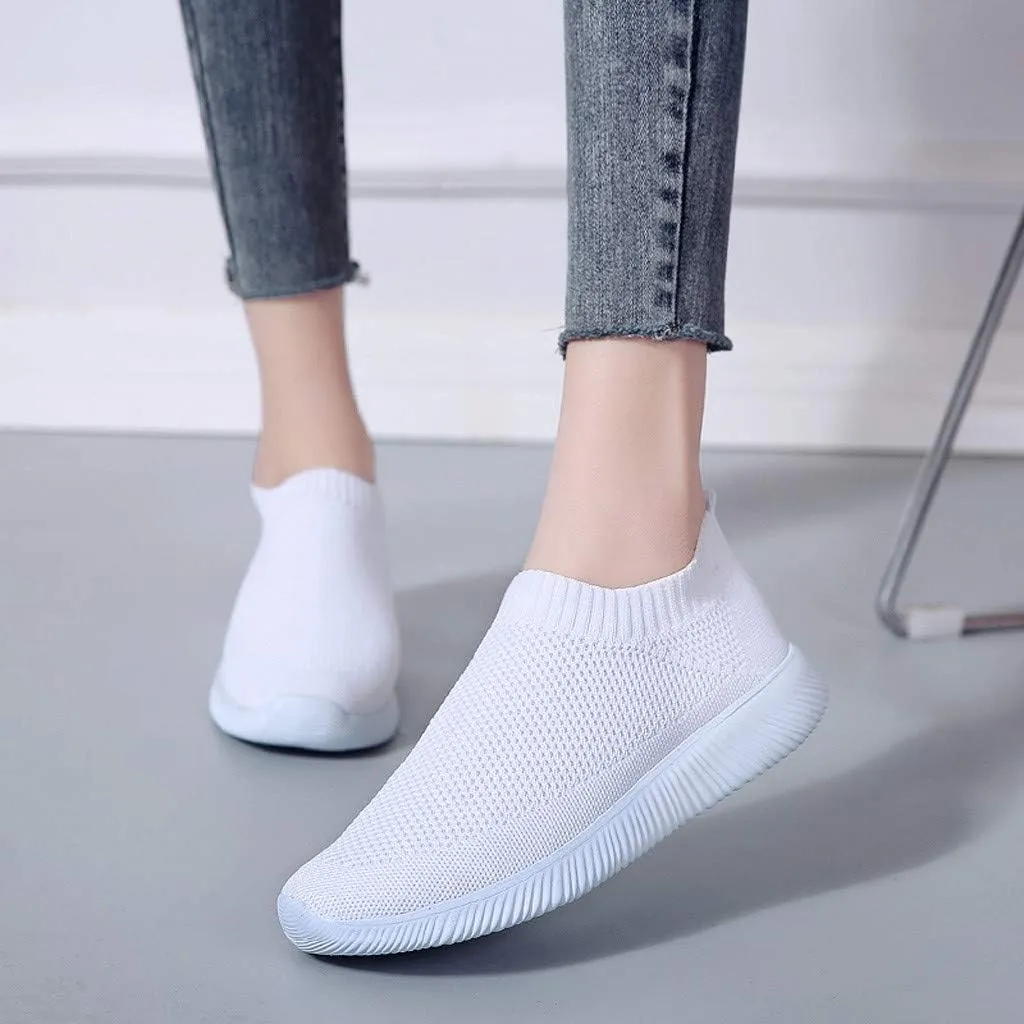 Women's Running Shoes All Black Pull On Sneakers Womens Black Womens Slip On Shoes with Arch Support Washable Womens High Top Sneakers Black Trendy Slip On Sneakers for Women 2023