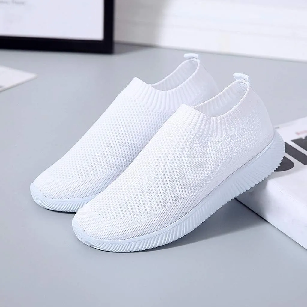 Women's Running Shoes All Black Pull On Sneakers Womens Black Womens Slip On Shoes with Arch Support Washable Womens High Top Sneakers Black Trendy Slip On Sneakers for Women 2023