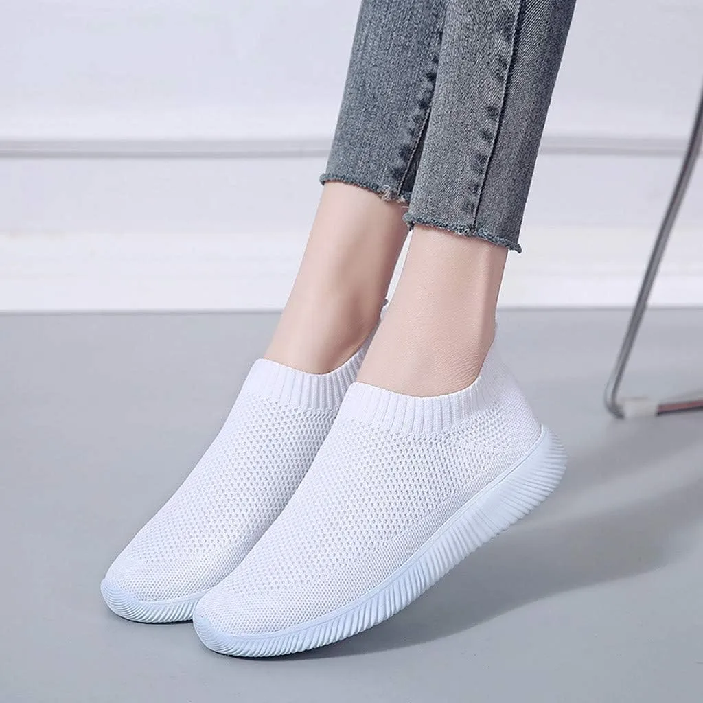 Women's Running Shoes All Black Pull On Sneakers Womens Black Womens Slip On Shoes with Arch Support Washable Womens High Top Sneakers Black Trendy Slip On Sneakers for Women 2023