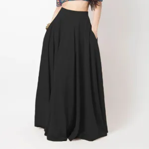 Women's Solid Color Stylish Summer Parties Vacations Long Maxi Skirt Women's Clothing Comfortable Fit