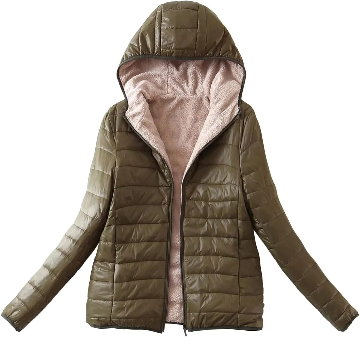 Women's Warm Winter Coat Thicken Fleece Lined down Jacket Thermal Jacket Winter Warm Casual Thick Coats Pockets