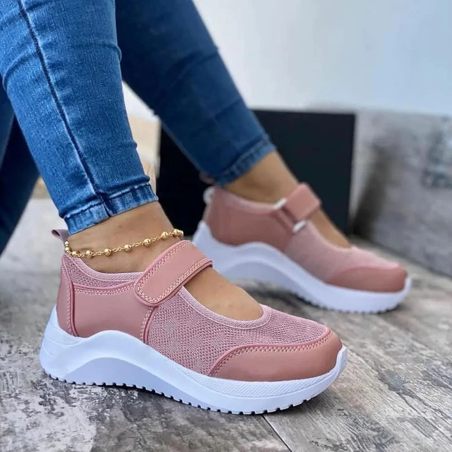 Womens Wide Casual Shoes Zapatos De Mujer De Vestir Elegantes De Plataforma Comodos Hiking Shoes Women Size 12 Womens Fashion Sneakers Platform Women Orthopedic Sneakers Walking Shoes