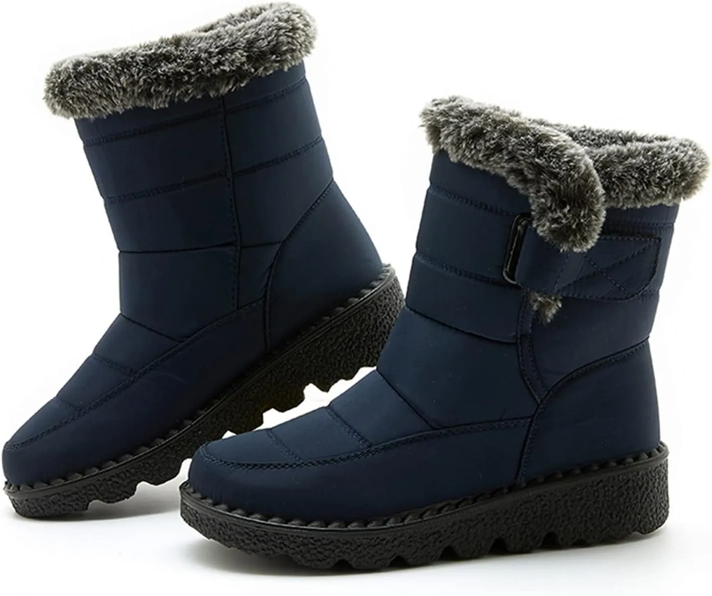 Womens Winter Snow Boots Size 11 Winter Boots Waterproof Women Wide Women Winter Boots Waterproof Cold Weather Womens Duck Boots Waterproof Size 11 Botas Para Nieve De Mujer Sin Cordon