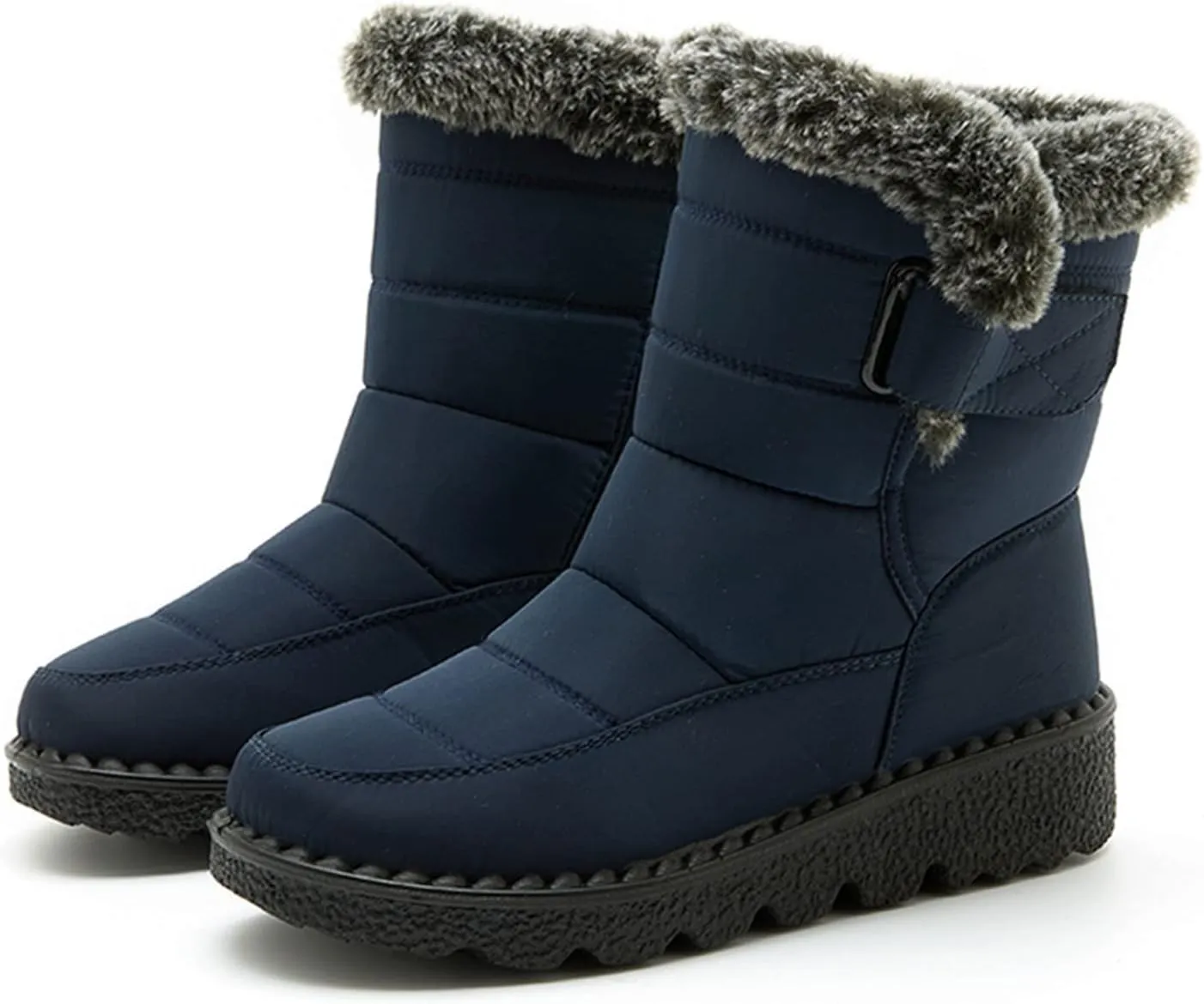Womens Winter Snow Boots Size 11 Winter Boots Waterproof Women Wide Women Winter Boots Waterproof Cold Weather Womens Duck Boots Waterproof Size 11 Botas Para Nieve De Mujer Sin Cordon