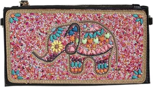 XPONNI Sequin Beaded Purse Boho Clutch Purses Women Small Leather Crossbody Bags Y2k Summer Fashion Cute Beach Purse