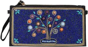 XPONNI Sequin Beaded Purse Boho Clutch Purses Women Small Leather Crossbody Bags Y2k Summer Fashion Cute Beach Purse