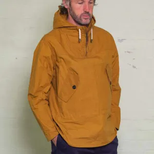 Yarmouth Oilskins - The Hooded Smock - Wax-Finish Water-Repellent Cloth - Mustard