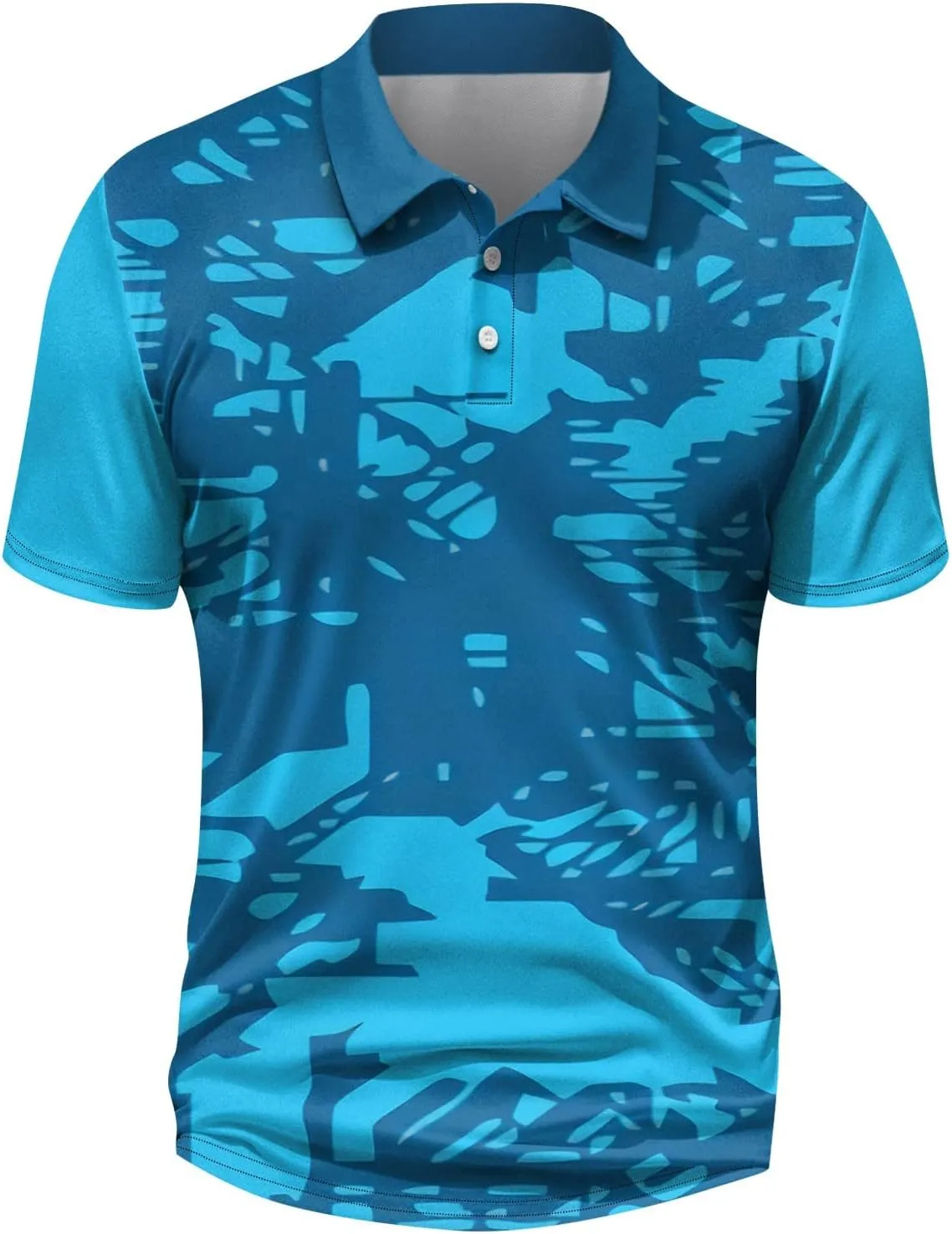 Ymosrh Men's Graphic Polo Shirts Short Sleeve Casual Business T Shirts Lightweight Golf Shirts, M-5XL