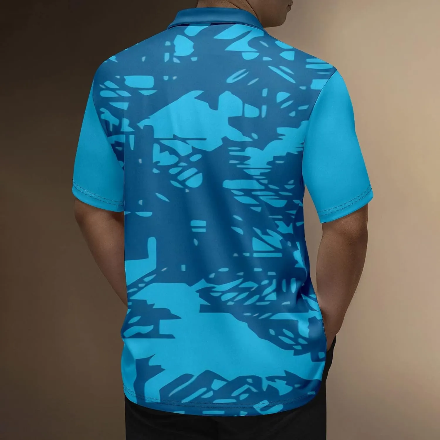 Ymosrh Men's Graphic Polo Shirts Short Sleeve Casual Business T Shirts Lightweight Golf Shirts, M-5XL